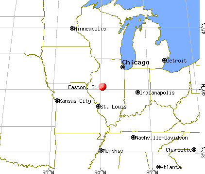 Easton, Illinois map