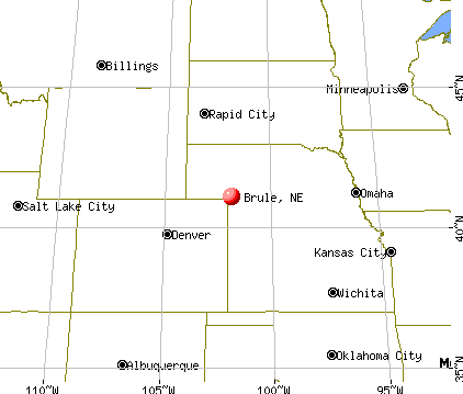 Brule, Nebraska map