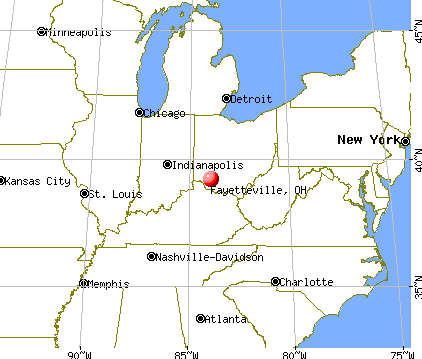 Fayetteville, Ohio map