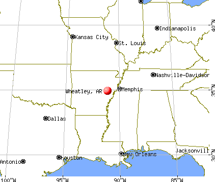 Wheatley, Arkansas map
