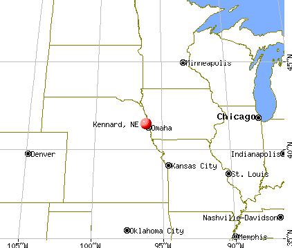 Kennard, Nebraska map