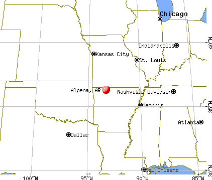 Alpena, Arkansas map