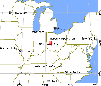 North Hampton, Ohio map