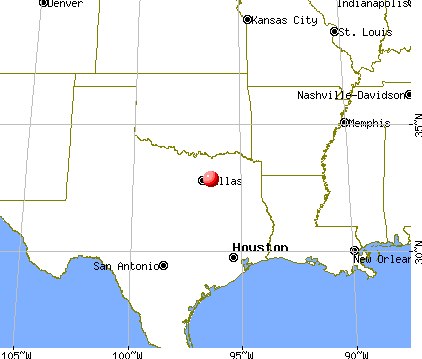 McLendon-Chisholm, Texas map
