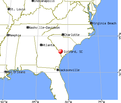 Gifford, South Carolina map