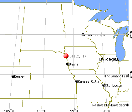 Salix, Iowa map