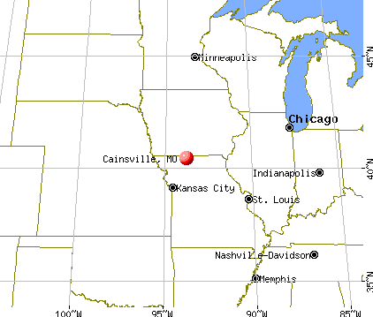 Cainsville, Missouri map