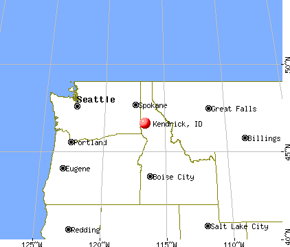 Kendrick, Idaho map