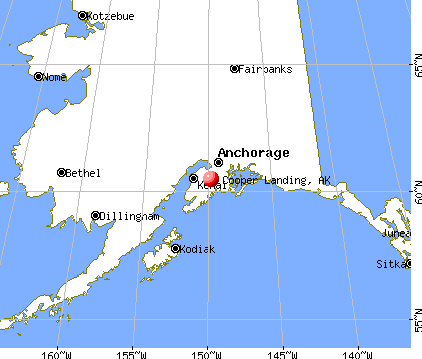 Cooper Landing, Alaska map