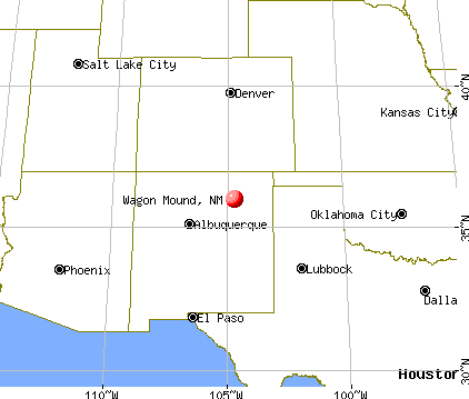 Wagon Mound, New Mexico map