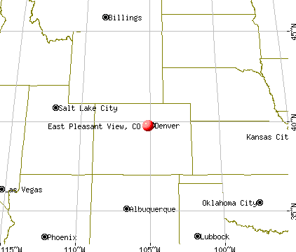 East Pleasant View, Colorado map