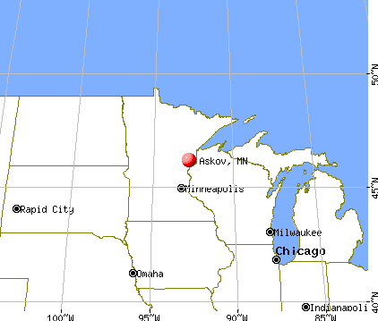 Askov, Minnesota map