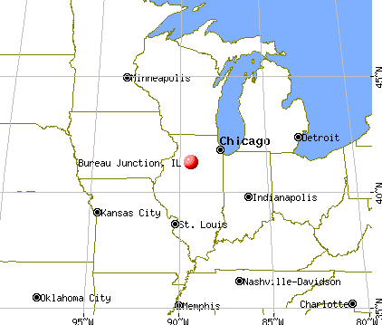 Bureau Junction, Illinois map
