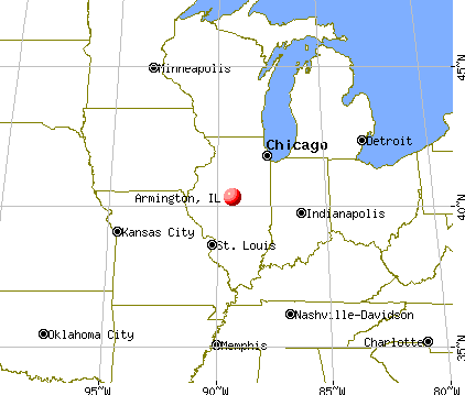 Armington, Illinois map
