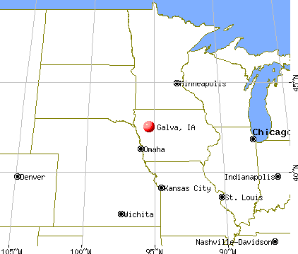 Galva, Iowa map