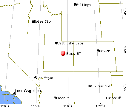 Elmo, Utah map