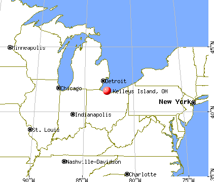 Kelleys Island, Ohio map