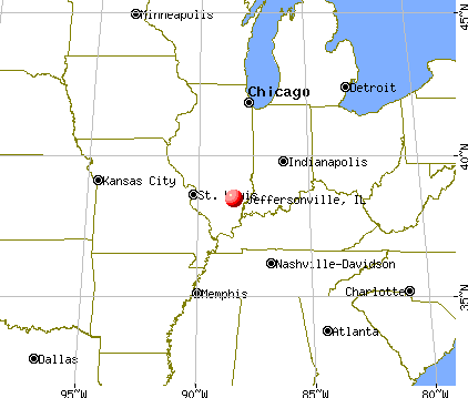 Jeffersonville, Illinois map