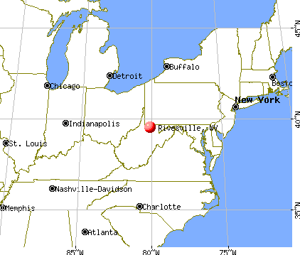 Rivesville, West Virginia map