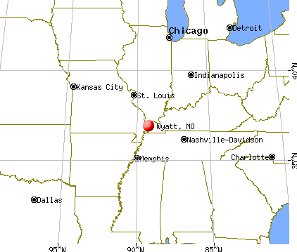 Wyatt, Missouri map