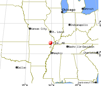 Fisk, Missouri map