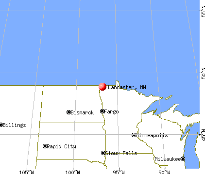 Lancaster, Minnesota map