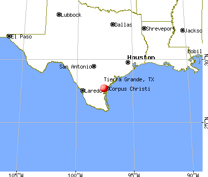 Tierra Grande, Texas map