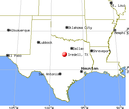 Iredell, Texas map