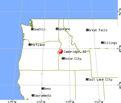 Cambridge, Idaho map
