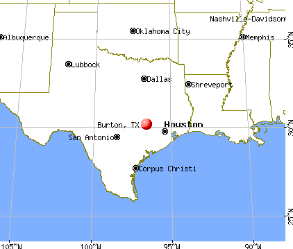 Burton, Texas map