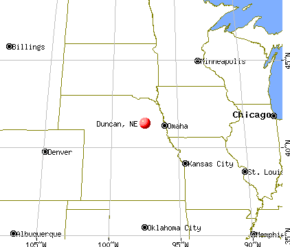 Duncan, Nebraska map