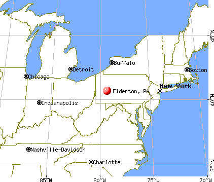 Elderton, Pennsylvania map