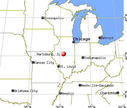 Hartsburg, Illinois map