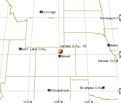 Garden City, Colorado map