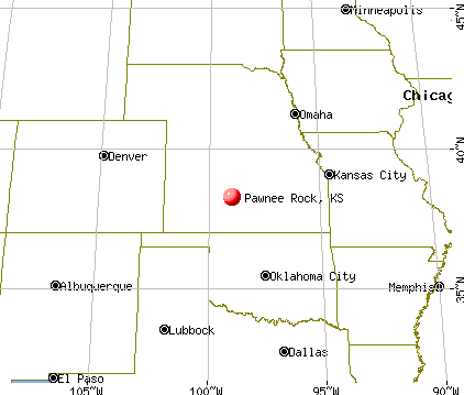 Pawnee Rock, Kansas map