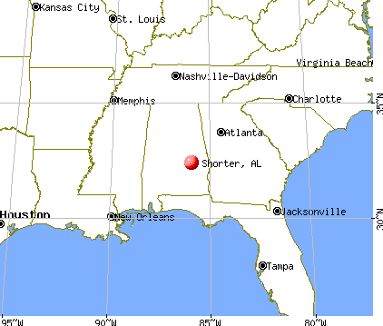 Shorter, Alabama map