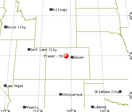 Fraser, Colorado map