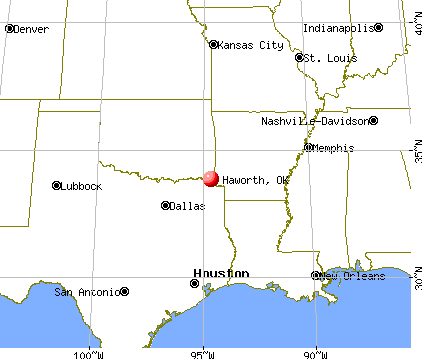 Haworth, Oklahoma map