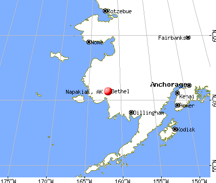 Napakiak, Alaska map