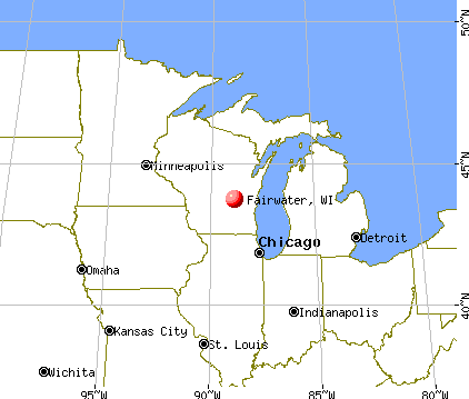 Fairwater, Wisconsin map