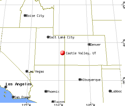 Castle Valley, Utah map