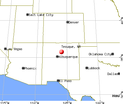 Tesuque, New Mexico map