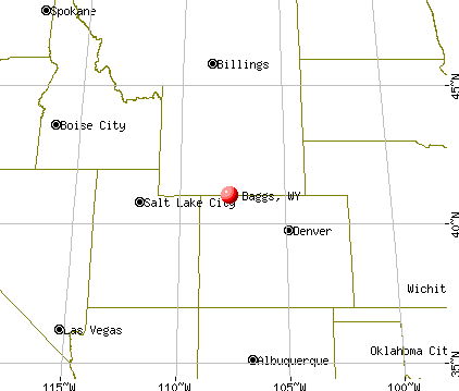 Baggs, Wyoming map