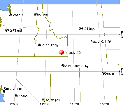 Arimo, Idaho map