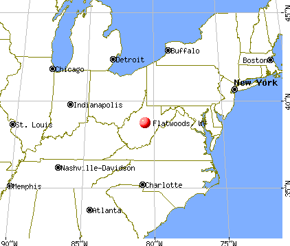 Flatwoods, West Virginia map