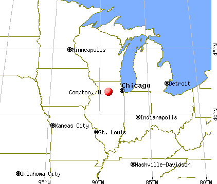 Compton, Illinois map