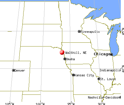 Walthill, Nebraska map
