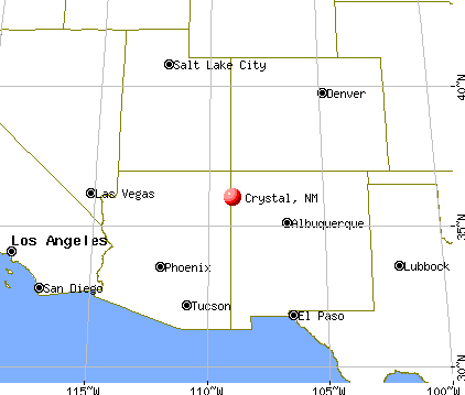 Crystal, New Mexico map