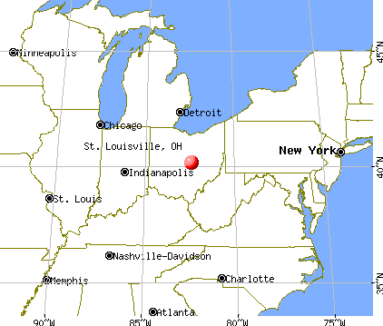 St. Louisville, Ohio map