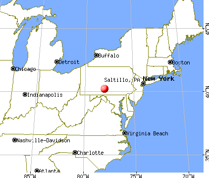 Saltillo, Pennsylvania map